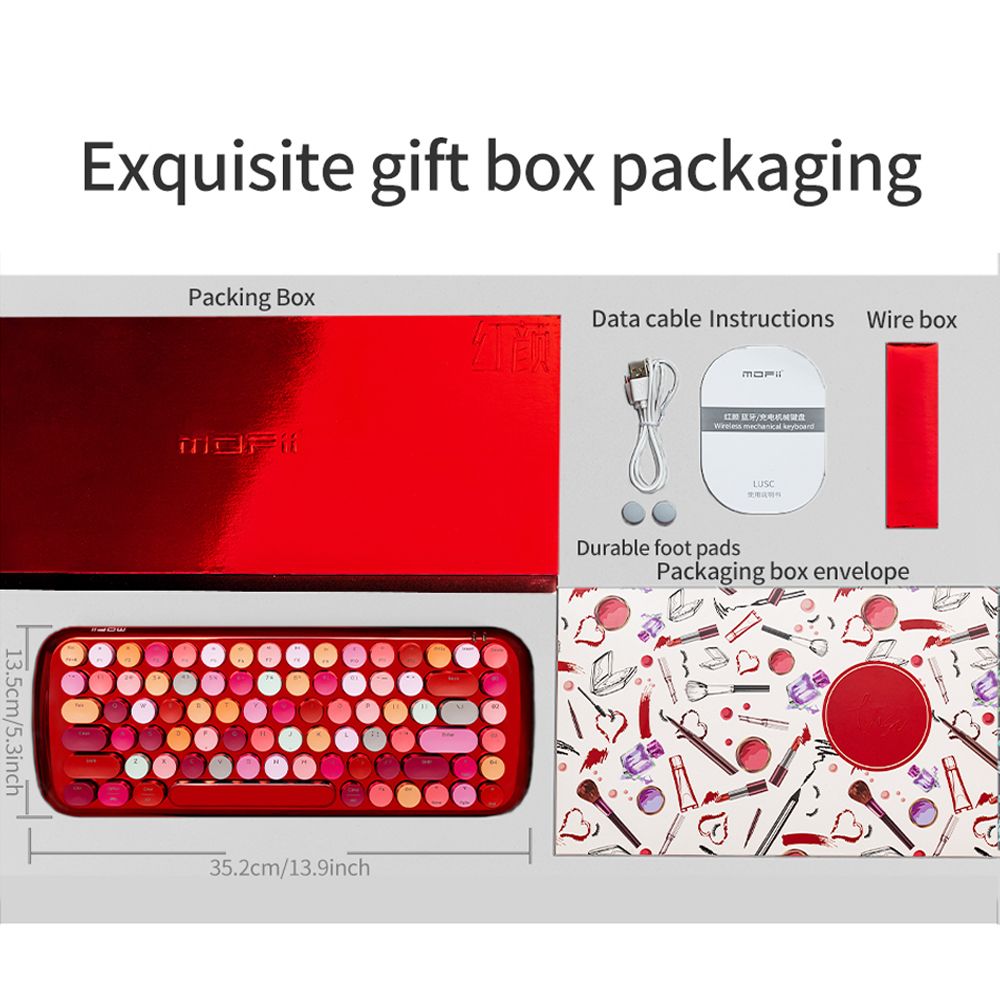 Bàn phím cơ bluetooth không dây phối nhiều màu LUSC Coca cola chính hãng Mofii