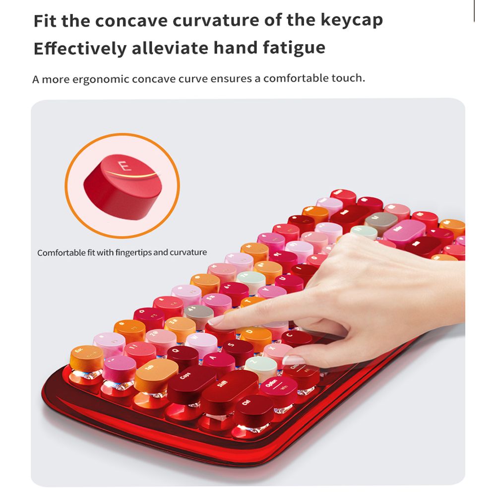 Bàn phím cơ bluetooth không dây phối nhiều màu LUSC Coca cola chính hãng Mofii