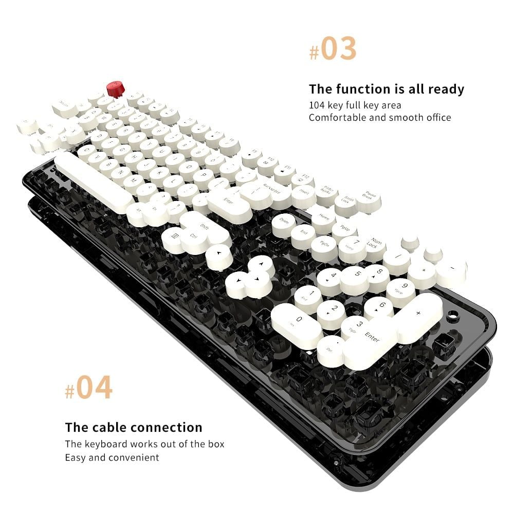 Bàn phím giả cơ full size có dây Mofii Sweet SK623 - Wired keyboard