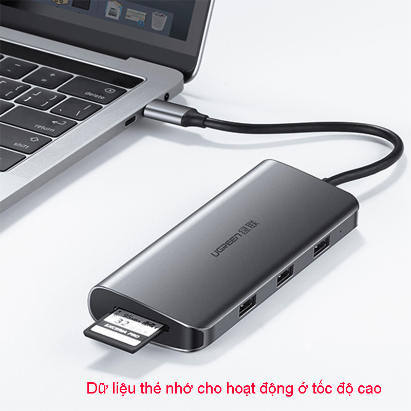 bo cap chuyen usb-c ra hdmi + vga 1 cong lan, 3 cong usb 3.0