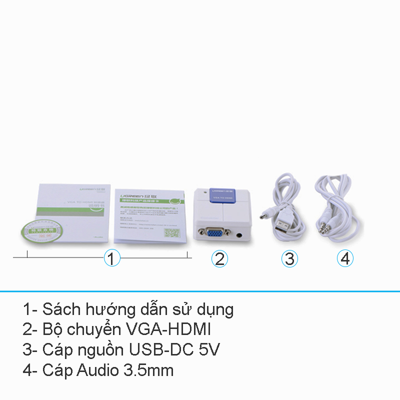 bo chuyen vga to hdmi ugreen 40224