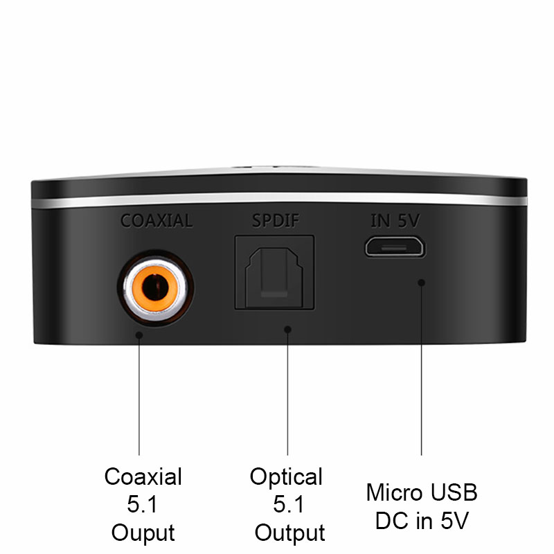 bo nhan am khong day bluetooth cho loa amplifier dac cong ra coaxial spdif ugreen 40855