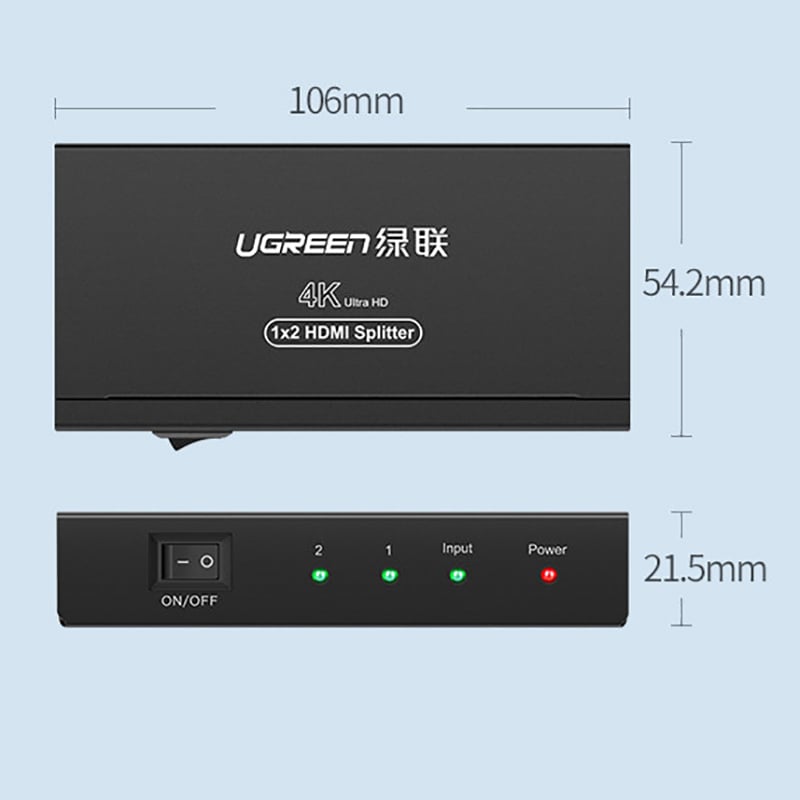 bo chia hdmi 1 ra 2 ugreen 40201