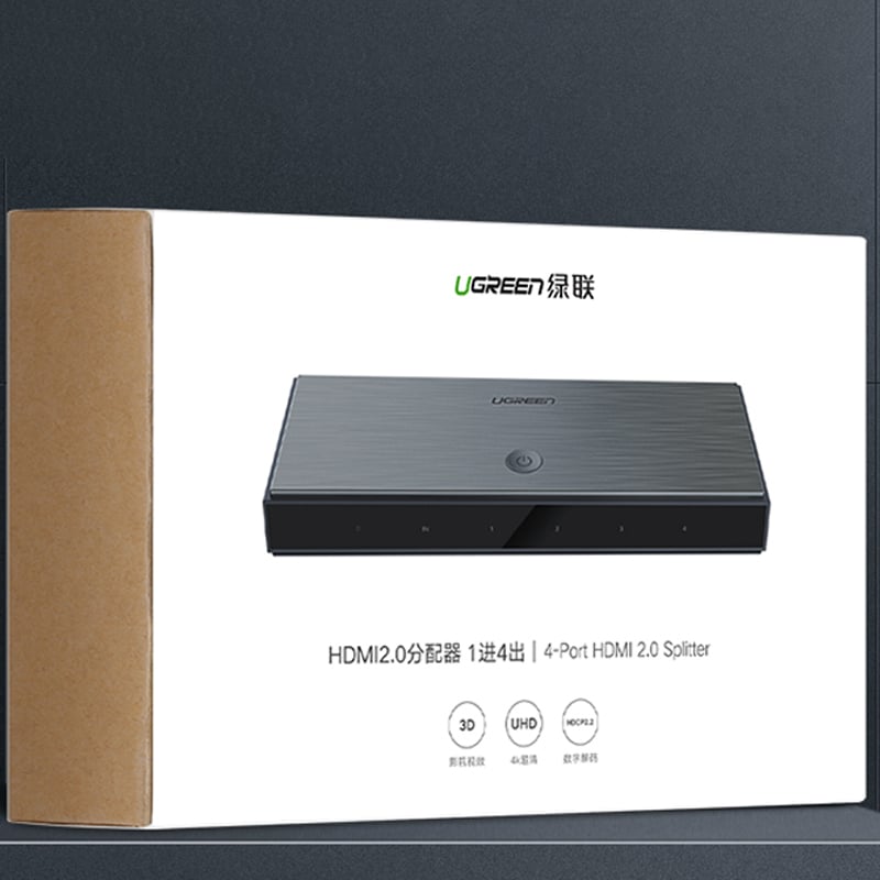 ugreen 50708 bo chia hdmi 2.0 4 cong