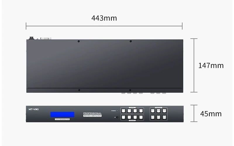 Bộ chia màn hình ma trận 4x4 hỡ trợ Multi View MT-Viki MT-HD44LH
