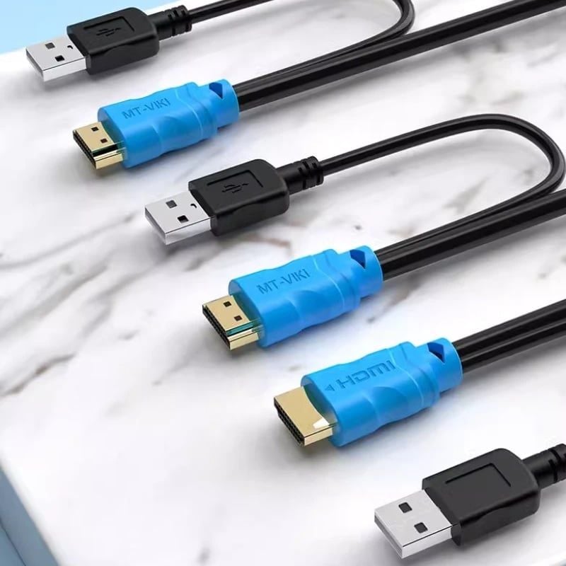Bộ chuyển mạch HDMI USB KVM Switch 8 ra 1 hỗ trợ 4K 30Hz MT-VIKI MT-801HK-C