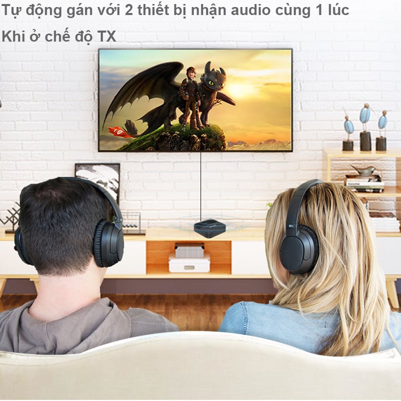 bo thu phat bluetooth cho loa ampli tai nghe smart tv px brx-3000 mini