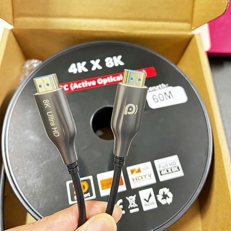 Cáp HDMI 8K sợi quang dài 10M đến 100M