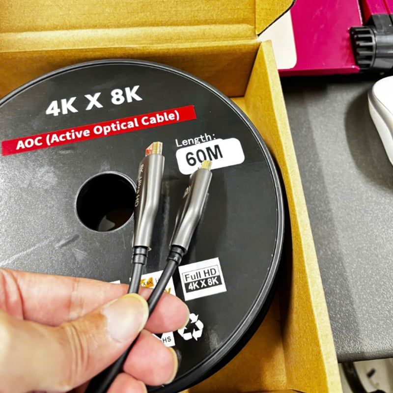 Cáp HDMI 8K sợi quang dài 10M đến 100M