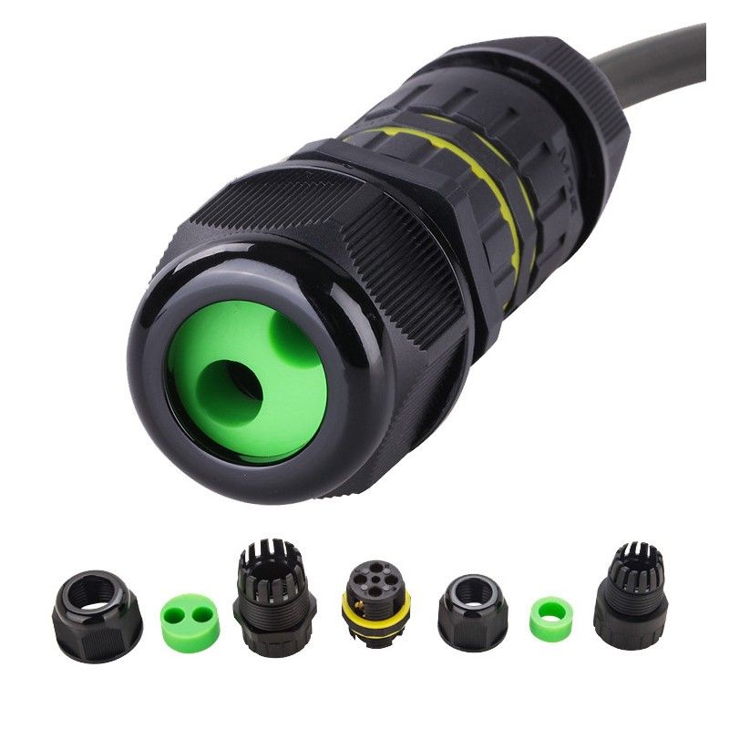 Đầu Cút Nối Điện Chia 2 Dây Chống Nước IP68 - 2 Lõi Chính Hãng E-Weichat EW-M25-3T