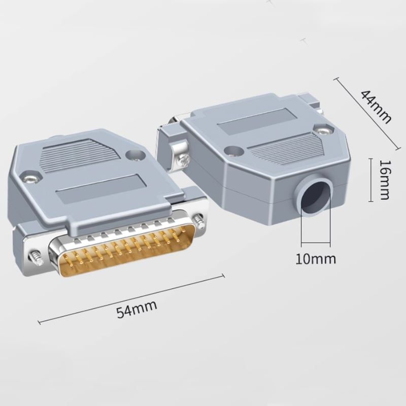 Đầu hàn Com RS232 DB25 chân đồng vỏ ốp nhựa cứng HD-Link YL-2513