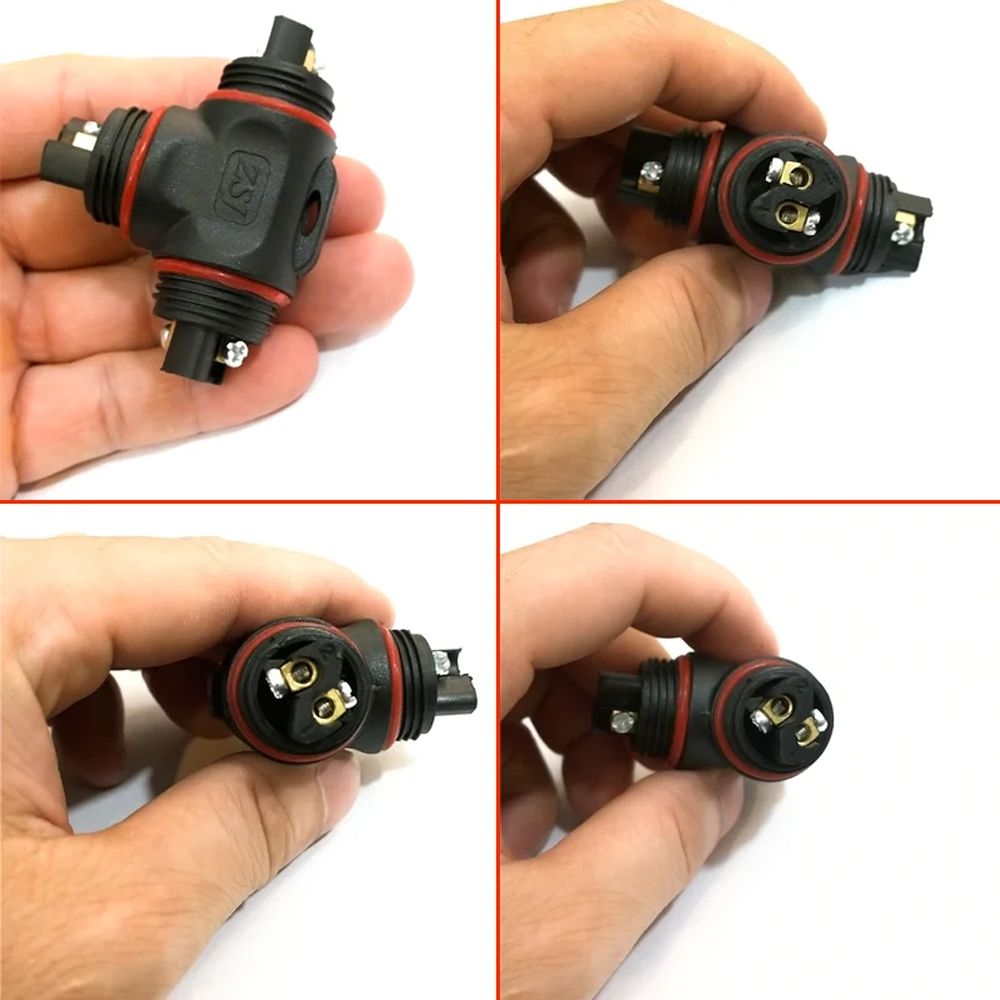 Đầu nối điện chống nước 3 ngả chữ T IP68 chính hãng ZSJ L20-T 2,3,4 pin