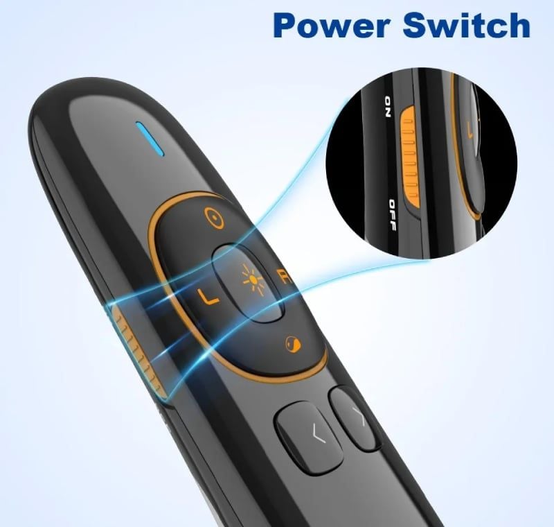 Bút trình chiếu kỹ thuật số kiêm chuột bay laser màu xanh Norwii N86S