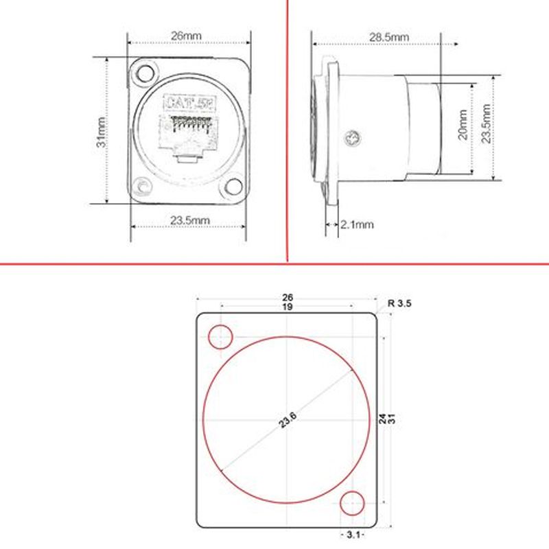 Nhân mạng RJ45 CAT6A chính hãng Coraon LC-CAT6A-WS