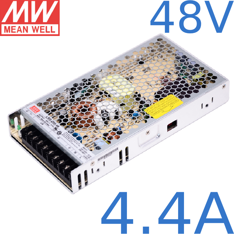 Nguồn DC LED 48V 4.4A 200W Meanwell LRS-200-48