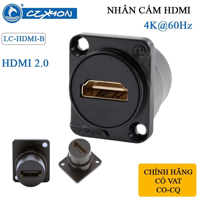 Nhân nối HDMI 2.0 4K@60Hz âm tường