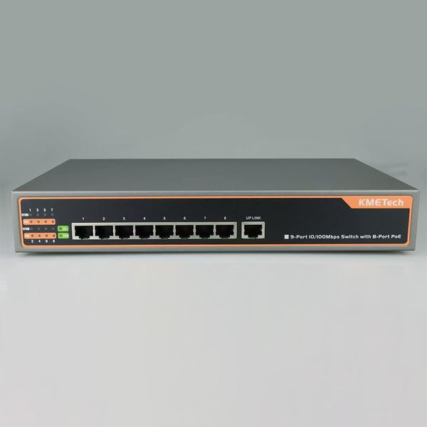 switch poe 8 cong kmetech pse908f