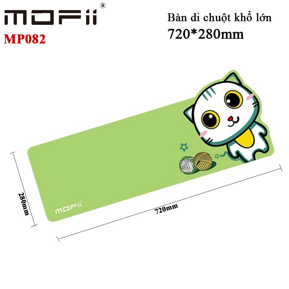 Tấm lót chuột khổ to hình mèo kitty MP082 chính hãng Mofii