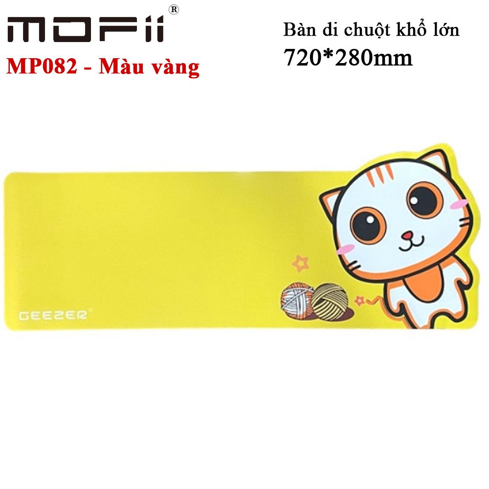 Tấm lót chuột khổ to hình mèo kitty MP082 chính hãng Mofii