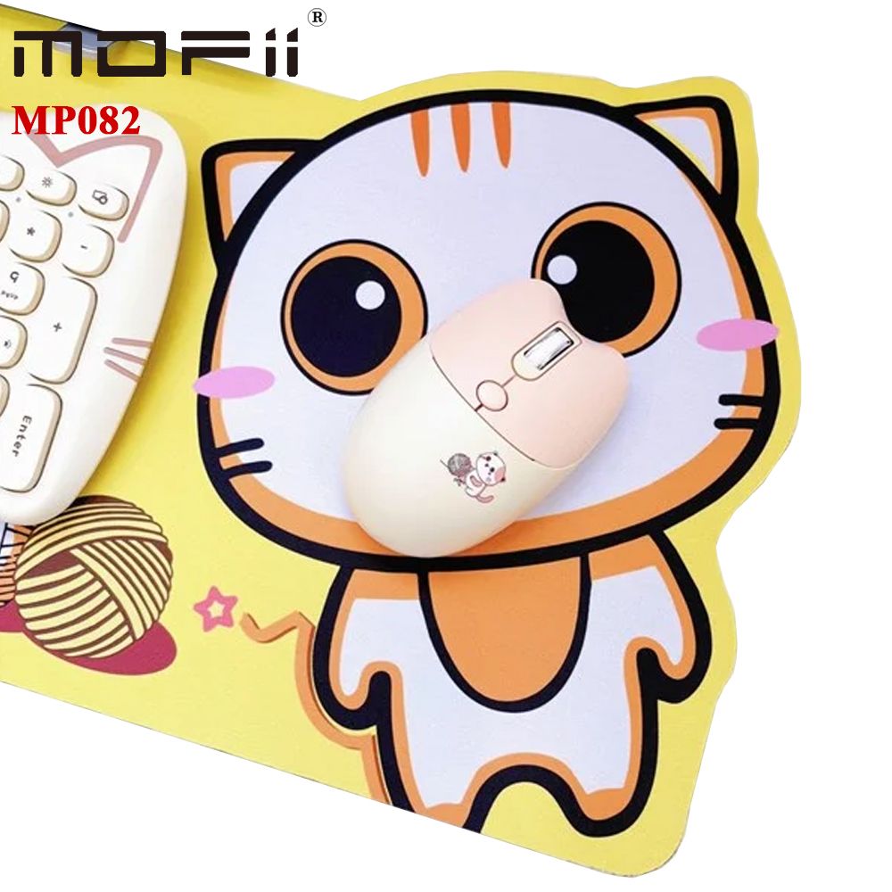Tấm lót chuột khổ to hình mèo kitty MP082 chính hãng Mofii