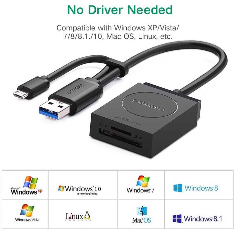 dau doc the nho usb 3.0 micro usb otg ugreen 20203