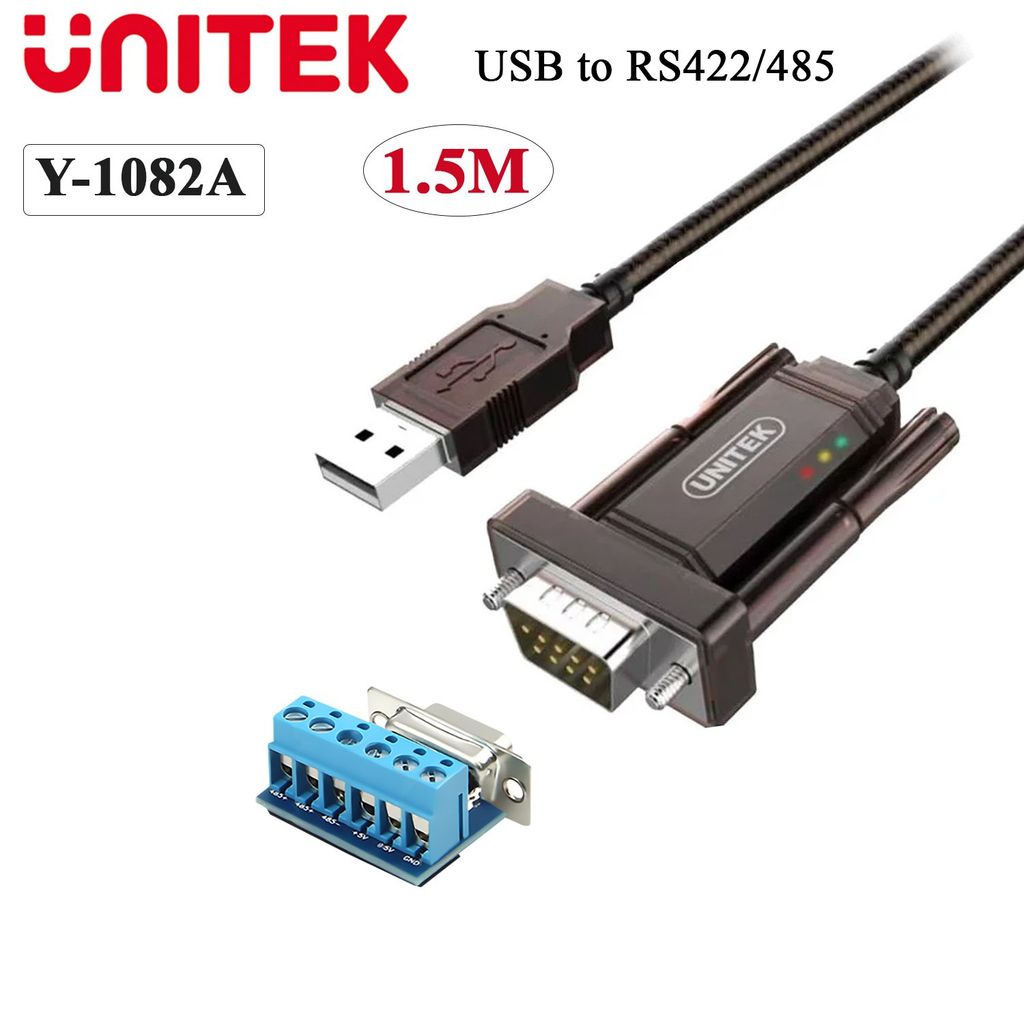 Dây USB ra RS422 RS485 80Cm chính hãng Unitek Y-1082/ Y-1082A
