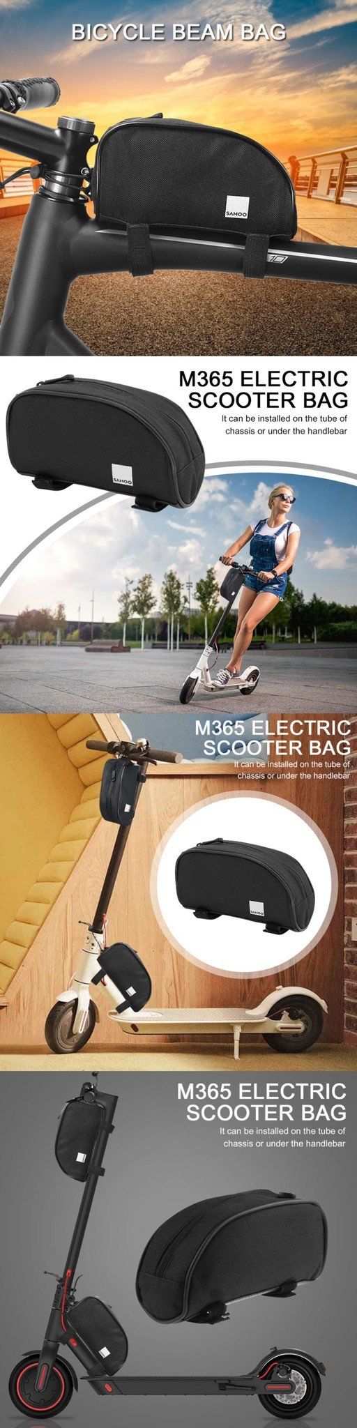 Túi Ống Trên Sahoo ESTear Drop thích hợp gắn nhiều loại xe
