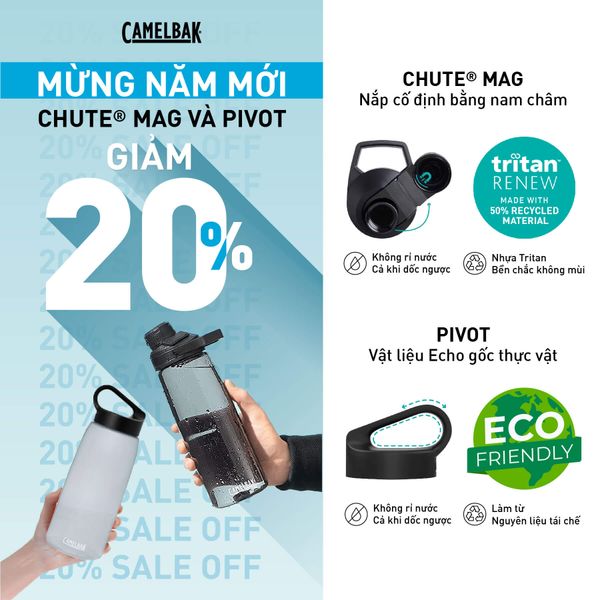 Giảm giá 20% bình Camelbak Chute Mag & Pivot