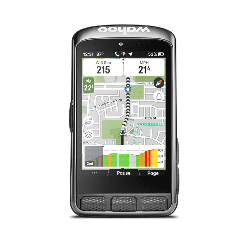 Wahoo ELEMNT ACE xoay các góc