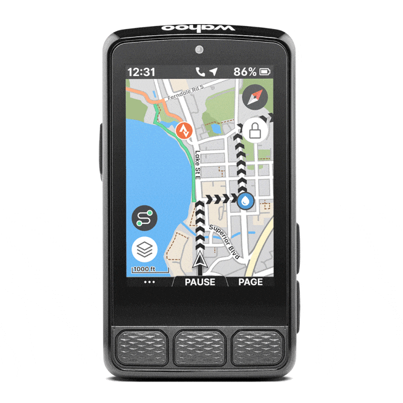 Wahoo ELEMNT ACE xoay các góc