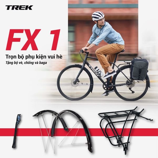 Tặng bộ phụ kiện kèm xe Trek FX