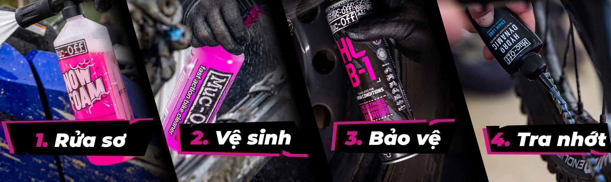 Muc Off vệ sinh bảo vệ bôi trơn