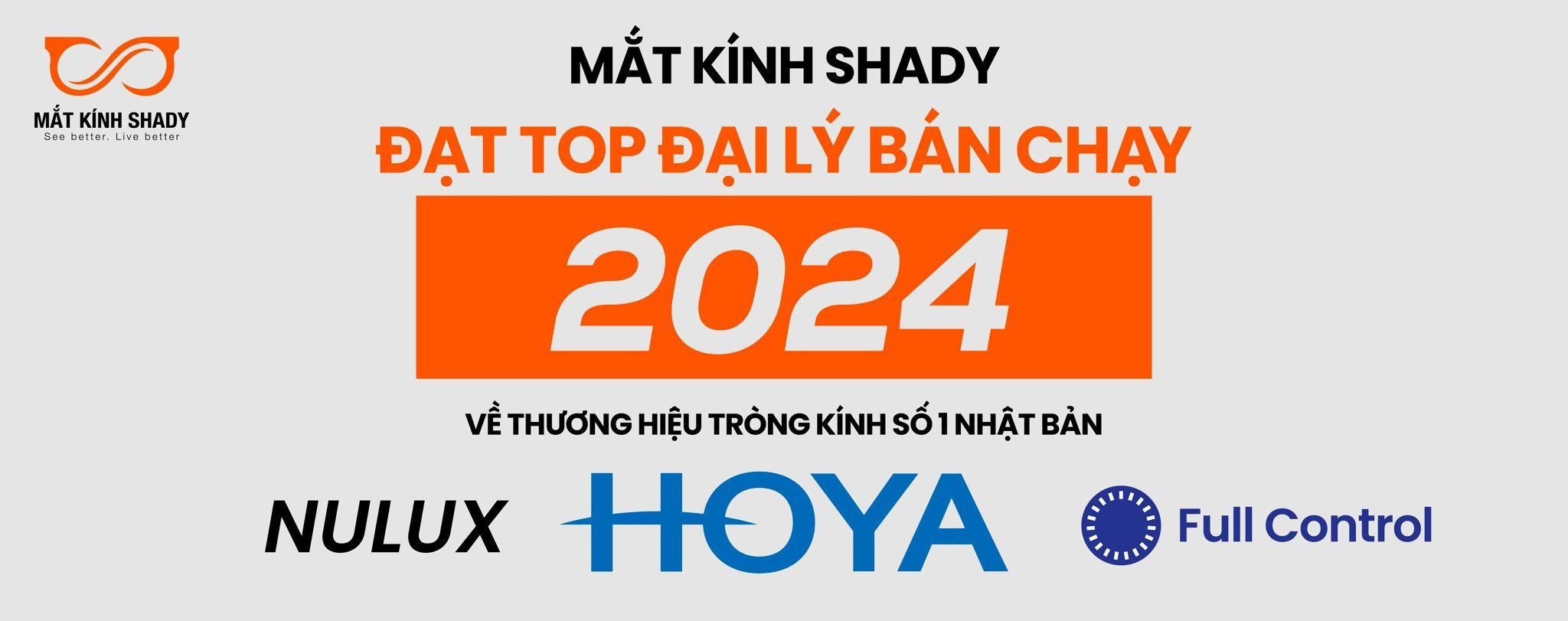 Mắt Kính Shady Đạt Top Đại Lý Bán Chạy Nhất 2024 Về Các Sản Phẩm Tròng Kính Hoya - Thương Hiệu Số 1 Nhật Bản