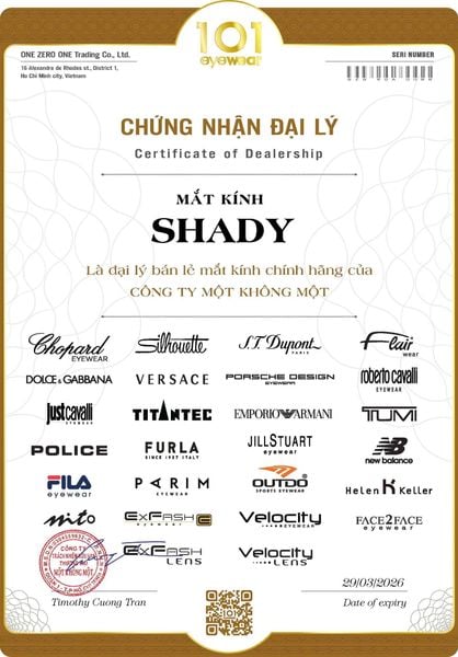 Tròng Kính Chống Ánh Sáng Xanh Exfash 1.56