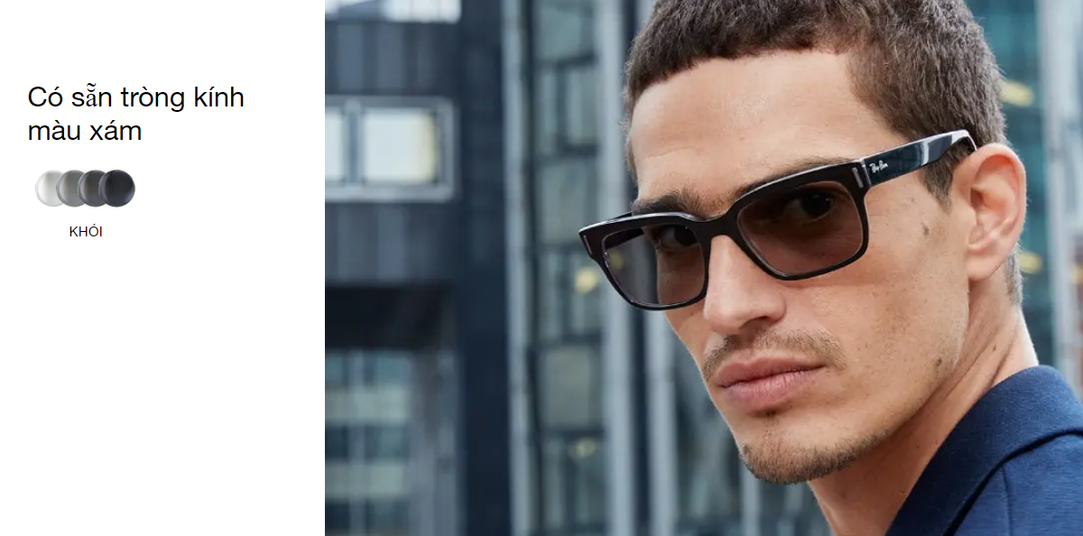 Tròng Kính Kỹ Thuật Số Single Vision Đổi Màu Transitions XTRActive Polarized Crizal Rock SV360 Essilor