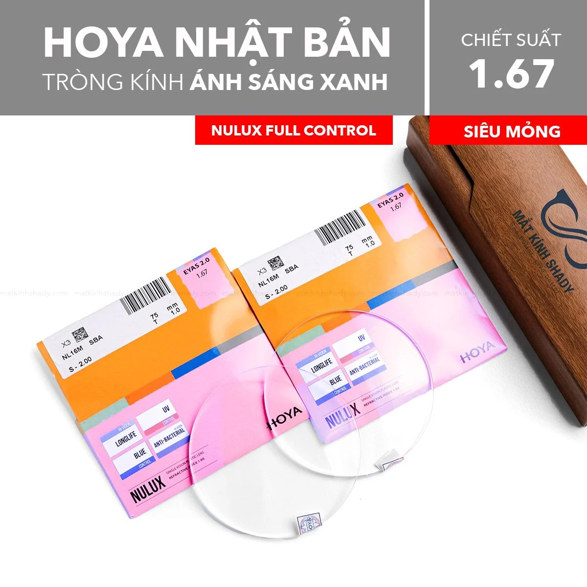 Mắt Kính Shady Đạt Top Đại Lý Bán Chạy Nhất 2024 Về Các Sản Phẩm Tròng Kính Hoya - Thương Hiệu Số 1 Nhật Bản