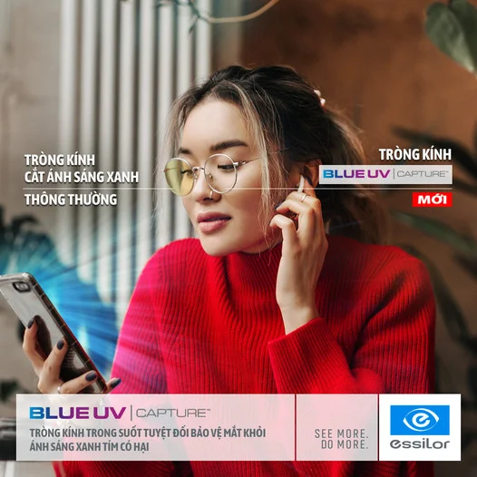 Tròng Kính Kỹ Thuật Số Single Vision Đổi Màu Transitions Gen S Max Az SV Essilor