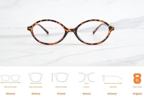 gọng kính đồi mồi