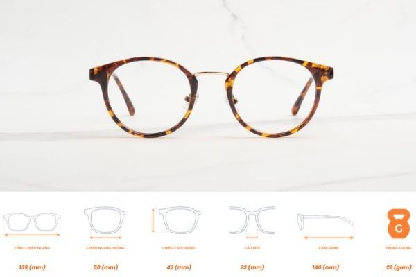 gọng kính đồi mồi xịn