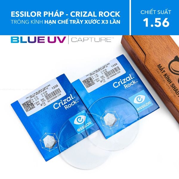 Tròng kính Essilor Crizal Rock chống trầy xước