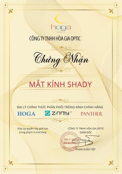 Tròng Kính Râm Cận Hoga 1.56 SHMC (Khói, Trà, Xanh)