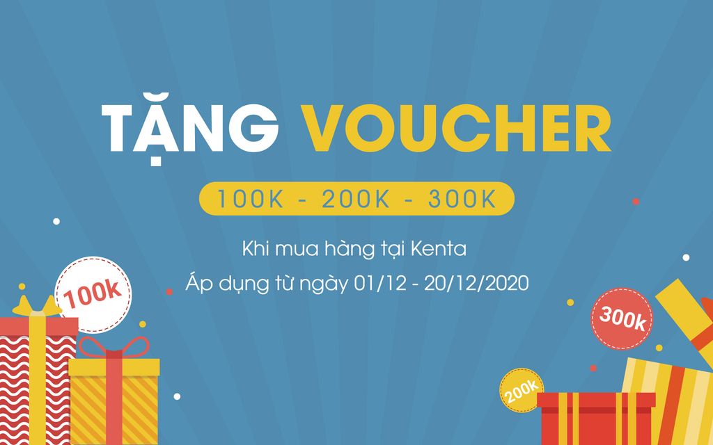 Tặng Voucher khi mua hàng tại Kenta