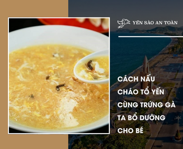 Cách nấu cháo tổ yến cùng trứng gà ta bổ dưỡng cho bé