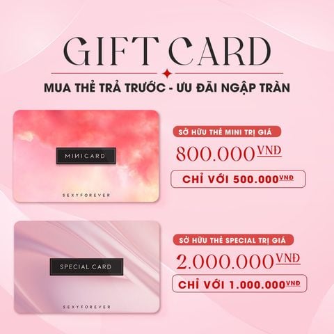 GIFT CARD - NHẬN GIÁ TRỊ QUÀ TẶNG 1 TRIỆU ĐỒNG