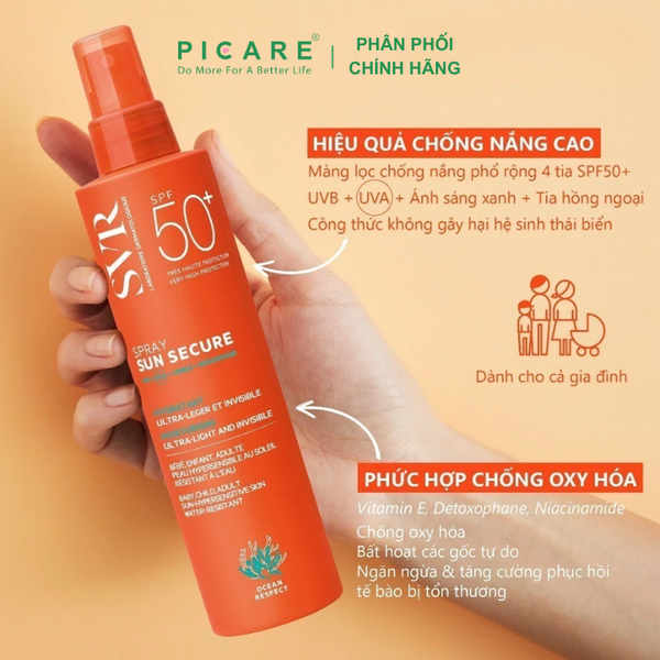 Xịt chống nắng toàn thân SVR