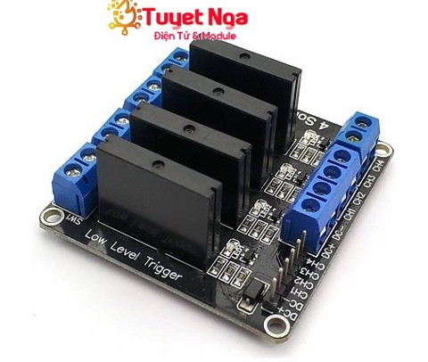 Module SSR 4 Relay 5VDC Kích Mức Thấp – ĐIỆN TỬ TUYẾT NGA