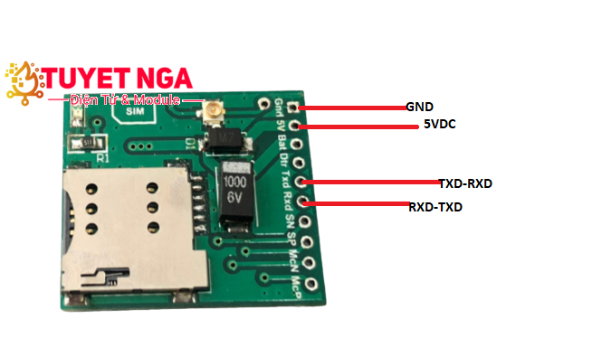 Module Sim800A (bản nâng cấp) – ĐIỆN TỬ TUYẾT NGA
