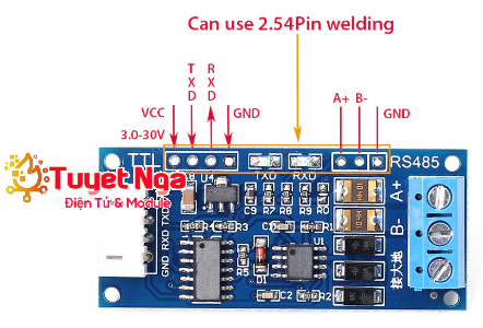XY-485 Mạch Chuyển Đổi TTL RS485 – ĐIỆN TỬ TUYẾT NGA