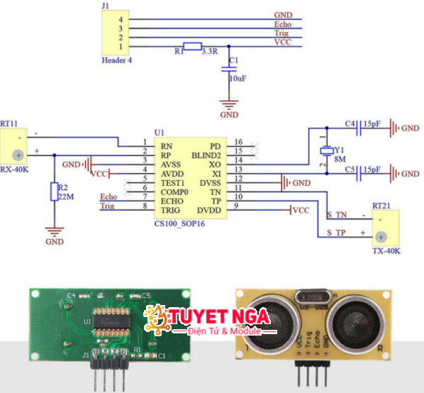 Cảm Biến Siêu Âm US-026 – ĐIỆN TỬ TUYẾT NGA