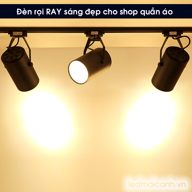 đèn lắp shop quần áo